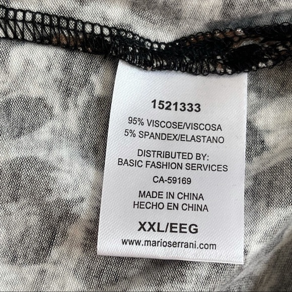 Mario Serrani Women’s Crew Neck Long Sleeve Top Leopard size XXL - Picture 11 of 11